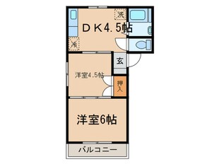 コ－ポ富士の物件間取画像